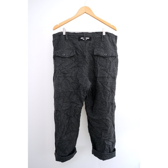 Yohji Yamamoto -  AW16 Wool-Blend Textured Pants - Picture 8 of 16